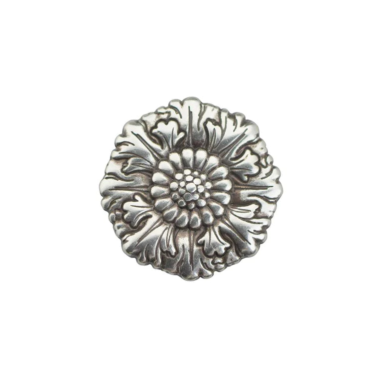 IVAN Euro Concho Palazzo Antique Silver 28mm (1-1 8") / Mollies New Zealand