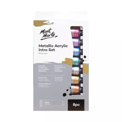 MONT MARTE Metallic Acrylic Paint | Mollies Make And Create NZ