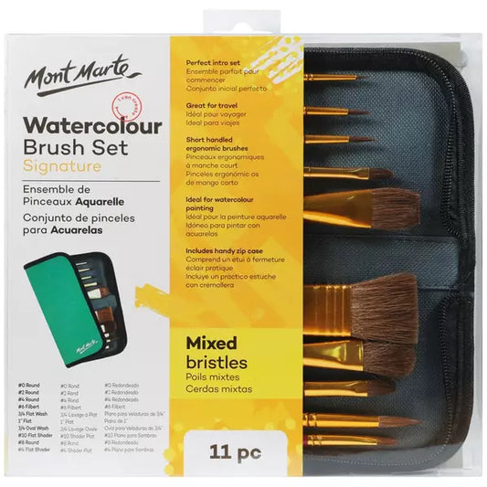MONT MARTE Watercolour Brush Set | Mollies Make And Create NZ