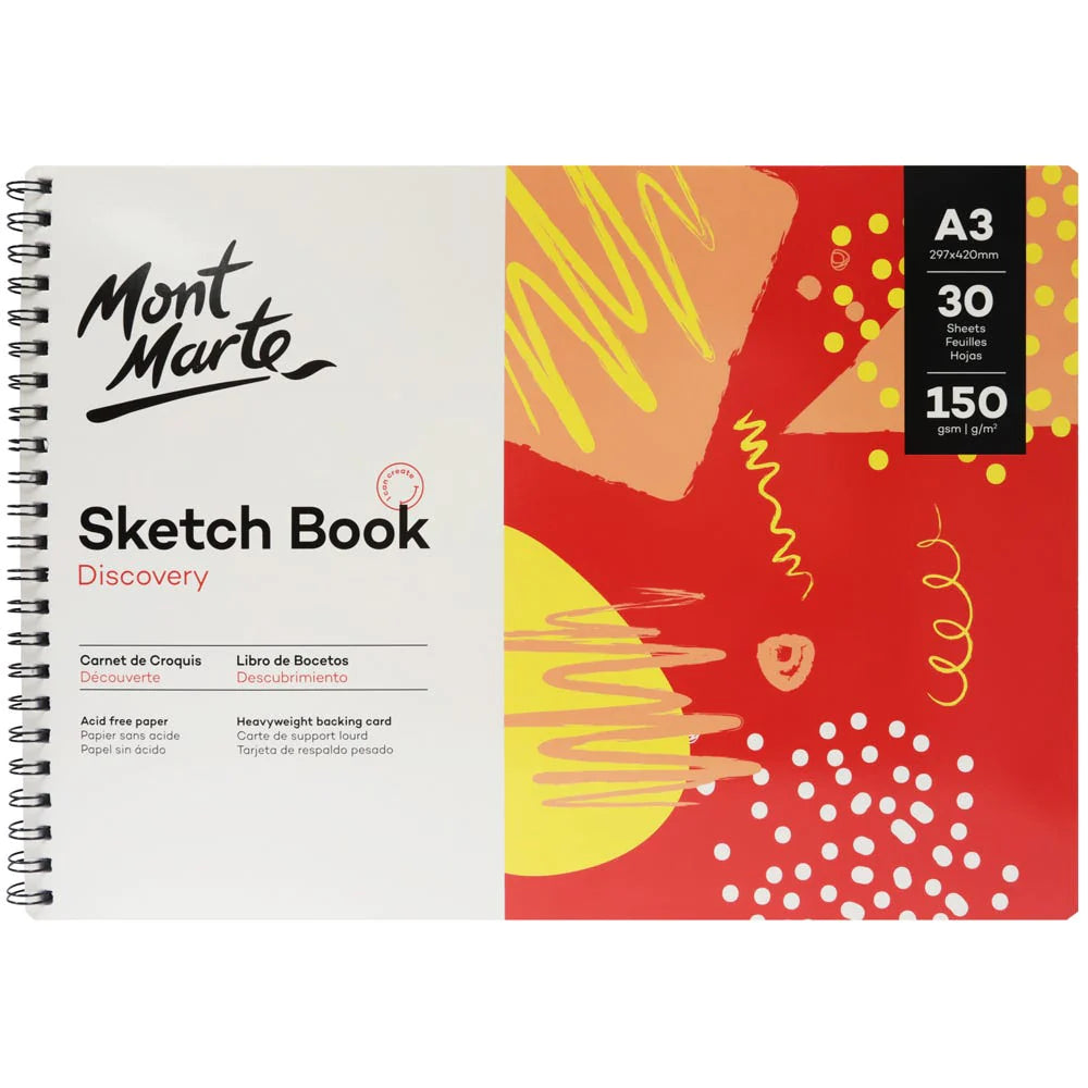 MONT MARTE Discovery Sketch Book A3 / Mollies New Zealand