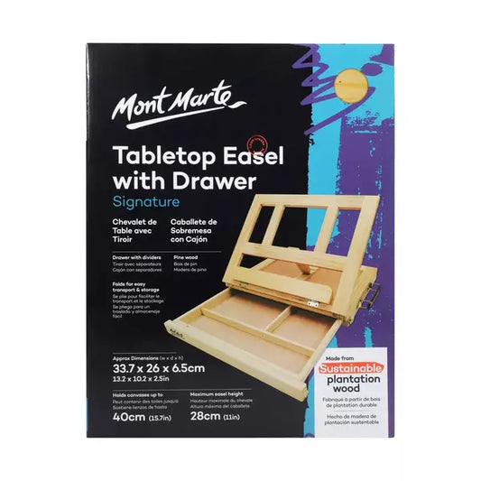 MONT MARTE Table Easel with Drawer | Mollies Make And Create NZ