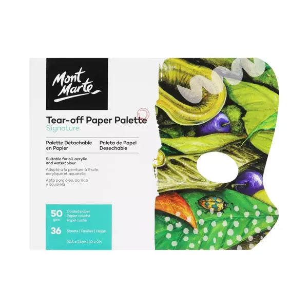MONT MARTE Tear-off Paper Palette / Mollies New Zealand