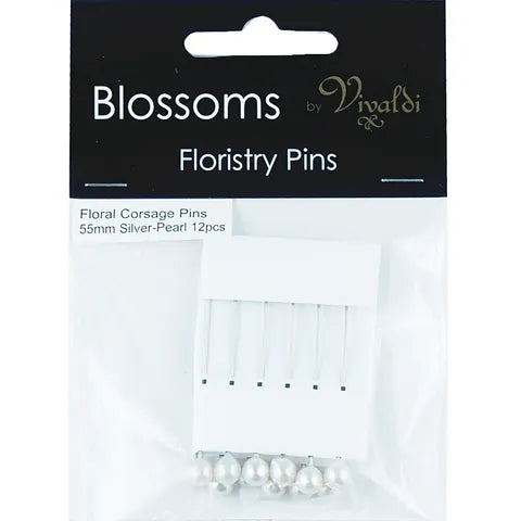 BLOSSOMS BY VIVALDI Floristry Corsage Pins | Mollies Make And Create NZ