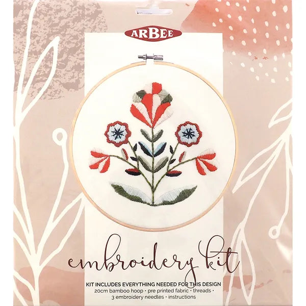 ARBEE Embroidery Kit Geo Flower | Mollies Make And Create NZ