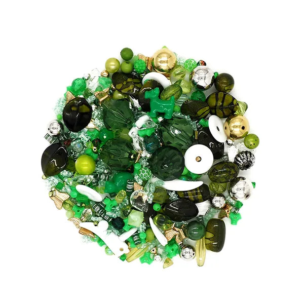 ARBEE Mixed Beads Green | Mollies Make And Create NZ