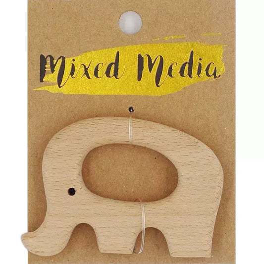 MIXED MEDIA Dummy Ring Beechwood Elephant | Mollies Make And Create NZ