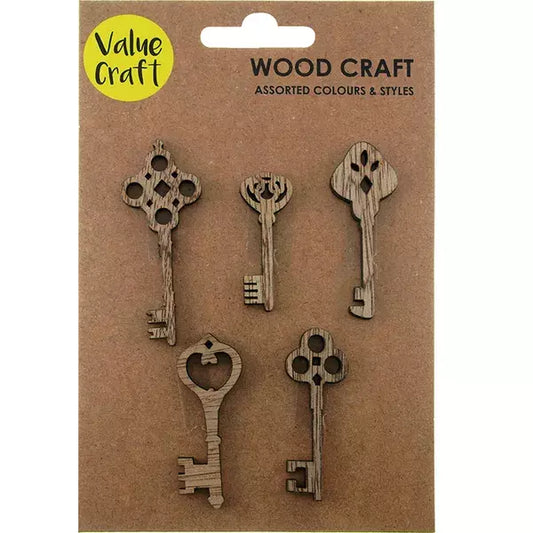 VALUE CRAFT Wooden Key Shapes | Mollies Make And Create NZ