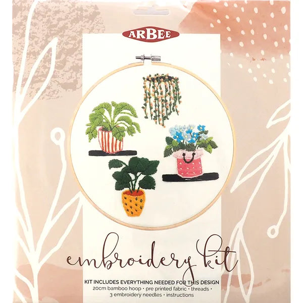 ARBEE Embroidery Kit Wall Garden | Mollies Make And Create NZ