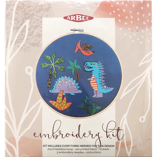 ARBEE Embroidery Kit Dinosaur | Mollies Make And Create NZ