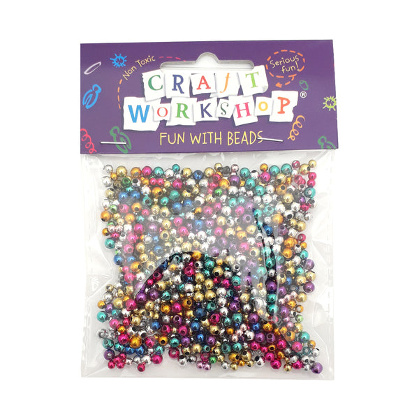 CRAFT Beads Metallic Plastic Mollies