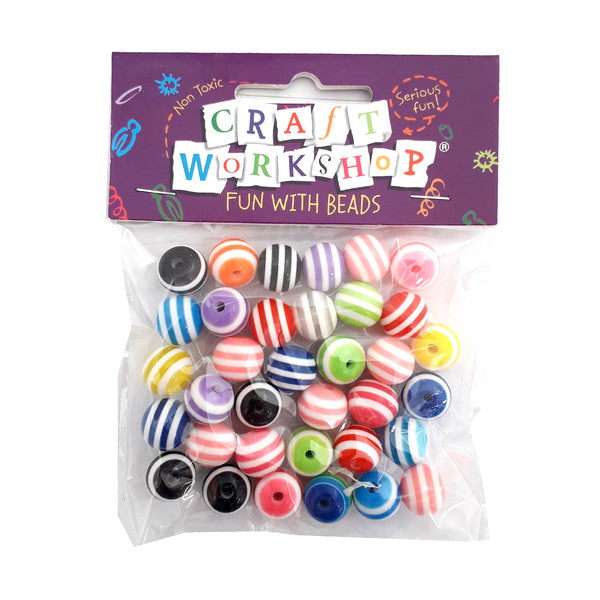 CRAFT WORKSHOP Beads Striped Multi | Mollies Make And Create NZ