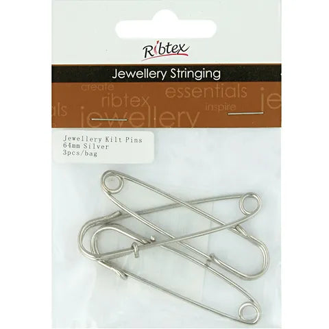 RIBTEX Kilt Pins Silver / Mollies New Zealand