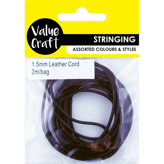 VALUE CRAFT Leather Cord Brown | Mollies Make And Create NZ