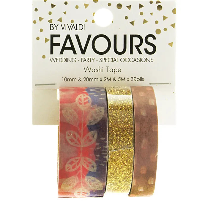 FAVOURS BY VIVALDI Washi Tape | Mollies Make And Create NZ