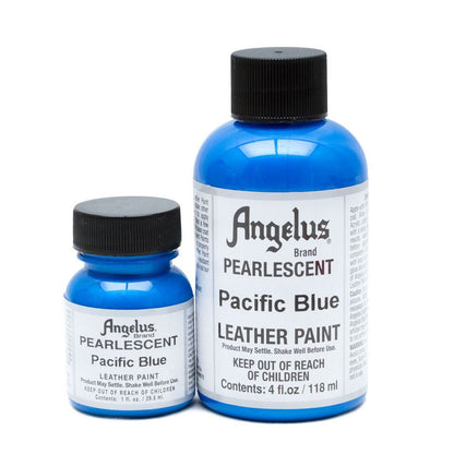 ANGELUS Acrylic Leather Paint Pacific Blue Pearlescent | Mollies Make And Create NZ