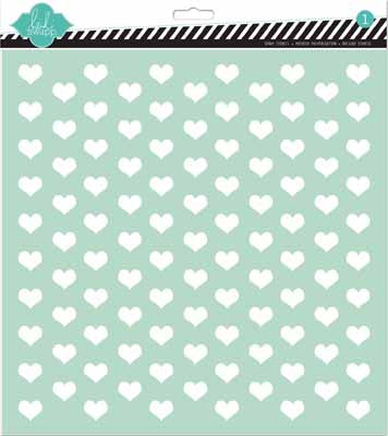 HEIDI SWAPP Stencil Tiny Hearts / Mollies New Zealand