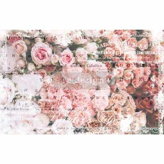 REDESIGN MULBERRY Angelic Rose Garden 48 x 76cm / Mollies New Zealand
