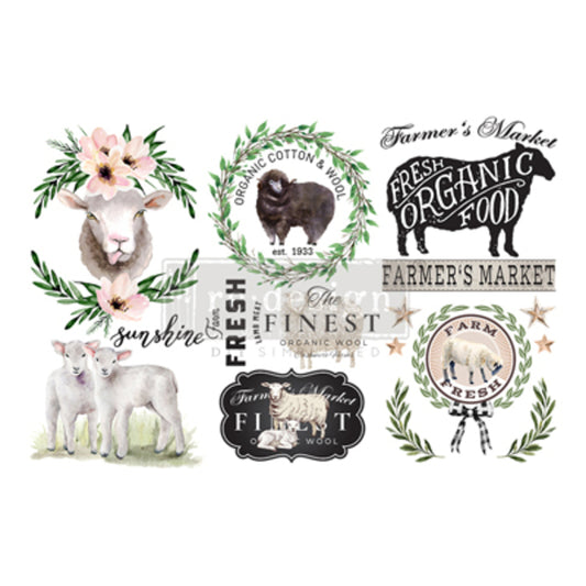 REDESIGN Transfer Sweet Lamb | Mollies Make And Create NZ
