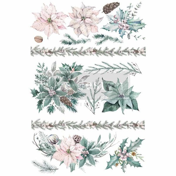 REDESIGN Decor Transfers Evergreen Florals | Mollies Make And Create NZ