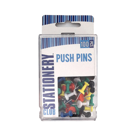 CLUB STATIONERY Coloured Push Pins | Mollies Make And Create NZ