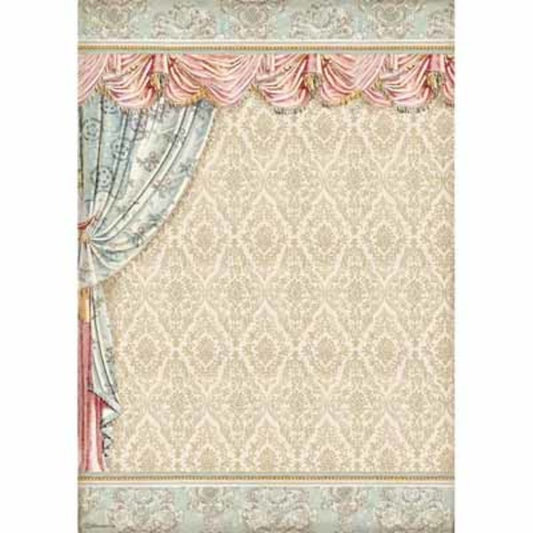 STAMPERIA Rice Paper Drapery A3 / Mollies New Zealand