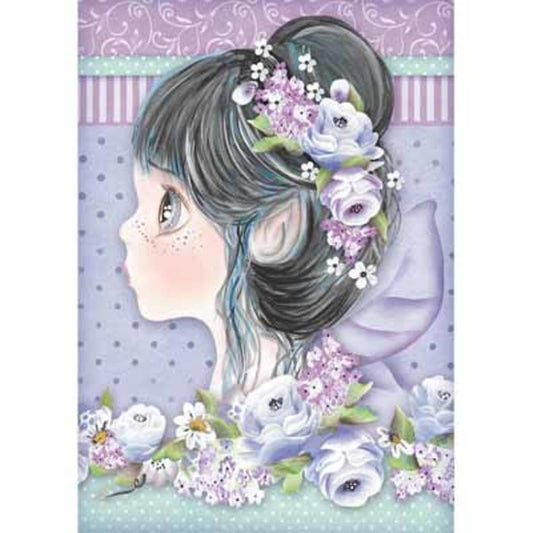 STAMPERIA Rice Paper Lilac Fairy A4 | Mollies Make And Create NZ