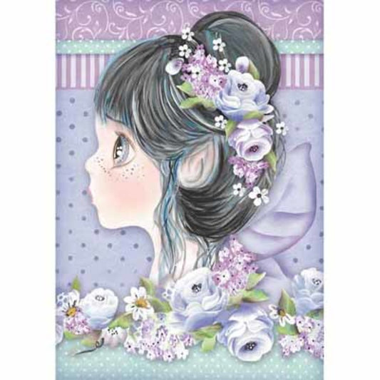 STAMPERIA Rice Paper Lilac Fairy A4 / Mollies New Zealand