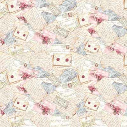 STAMPERIA Rice Paper Flowers Letter 50x50cm / Mollies New Zealand