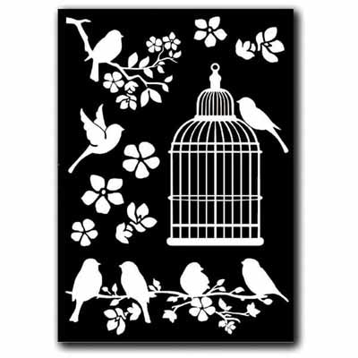STAMPERIA Transfer A5 Cage & Birds | Mollies Make And Create NZ
