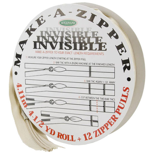 MAKE-A-ZIPPER Invisible | Mollies Make And Create NZ