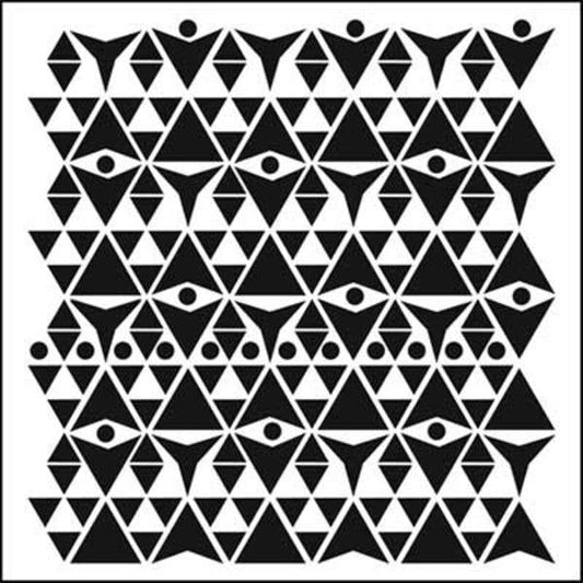 TCW Stencil Triangle Plaid | Mollies Make And Create NZ