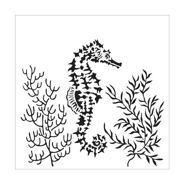 TCW Stencil Seahorse / Mollies New Zealand